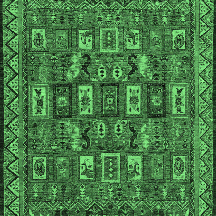 Machine Washable Abstract Emerald Green Modern Area Rugs, wshabs1295emgrn