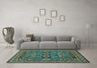 Machine Washable Abstract Light Blue Modern Rug in a Living Room, wshabs1295lblu