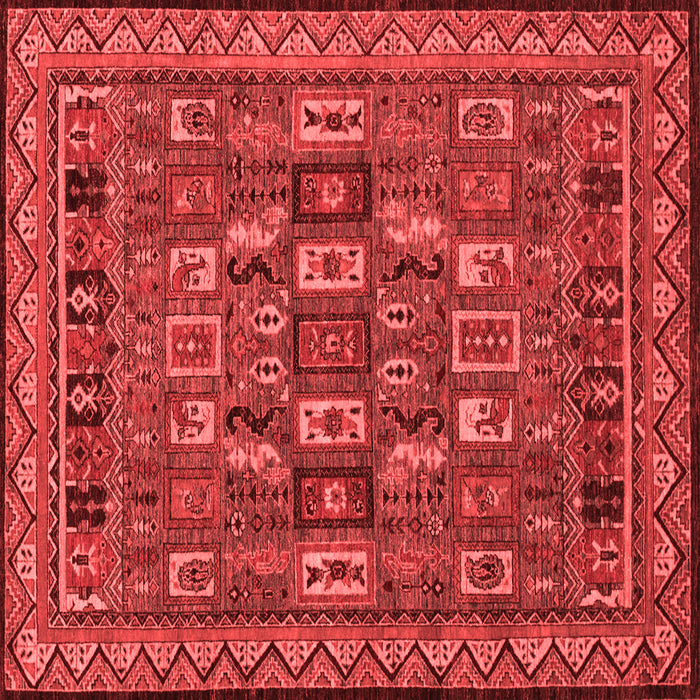 Abstract Red Modern Rug, abs1295red