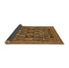 Sideview of Abstract Brown Modern Rug, abs1295brn