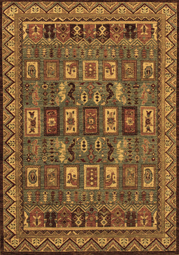 Abstract Brown Modern Rug, abs1295brn