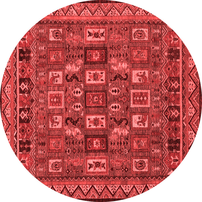 Machine Washable Abstract Red Modern Rug, wshabs1295red