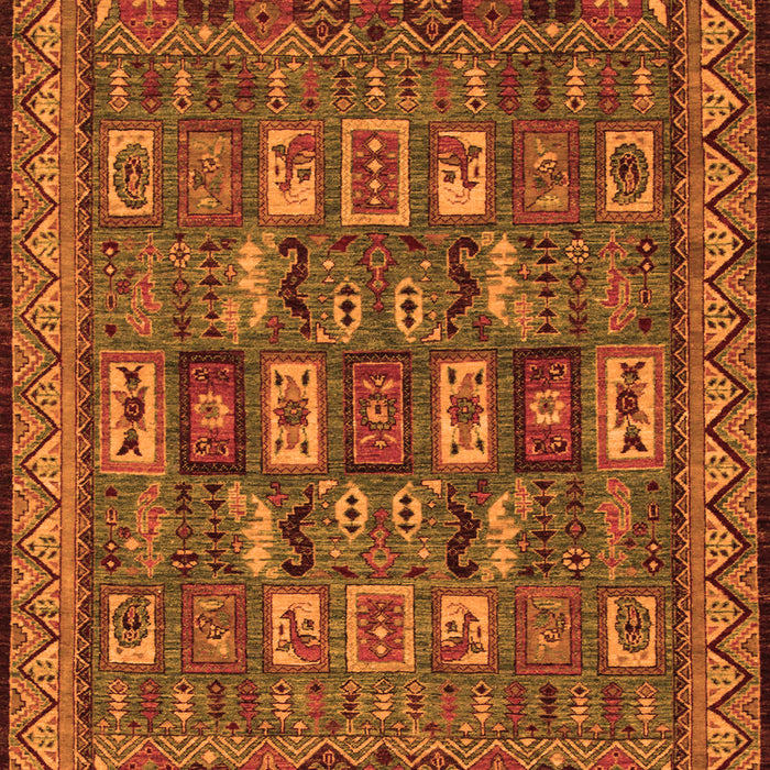 Machine Washable Abstract Orange Modern Area Rugs, wshabs1295org