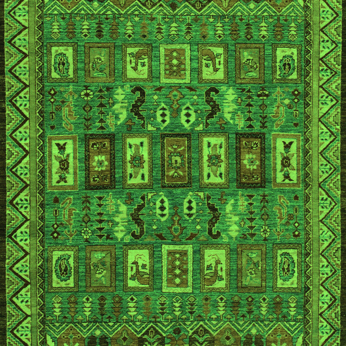 Machine Washable Abstract Green Modern Area Rugs, wshabs1295grn