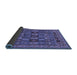 Sideview of Abstract Blue Modern Rug, abs1295blu