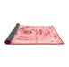 Abstract Red Modern Area Rugs