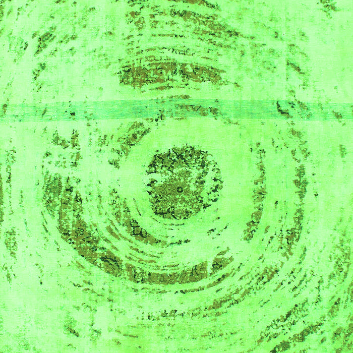 Abstract Green Modern Rug, abs1296grn