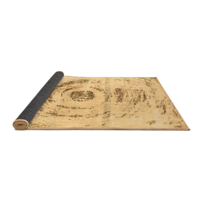 Sideview of Abstract Brown Modern Rug, abs1296brn