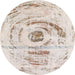 Round Abstract Tan Brown Modern Rug, abs1296