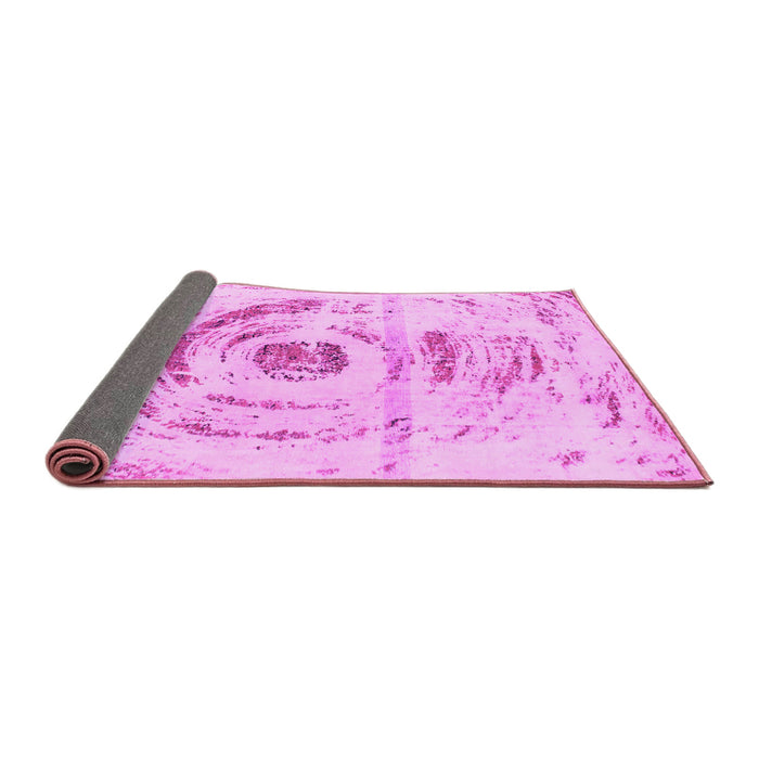 Sideview of Abstract Pink Modern Rug, abs1296pnk