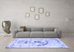 Machine Washable Abstract Blue Modern Rug in a Living Room, wshabs1296blu