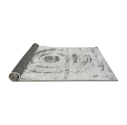 Sideview of Abstract Gray Modern Rug, abs1296gry