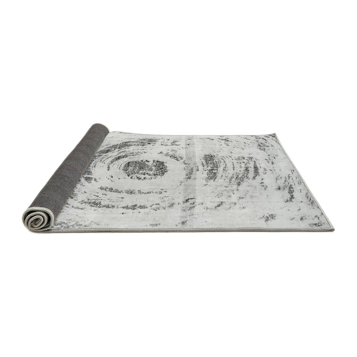 Sideview of Abstract Gray Modern Rug, abs1296gry