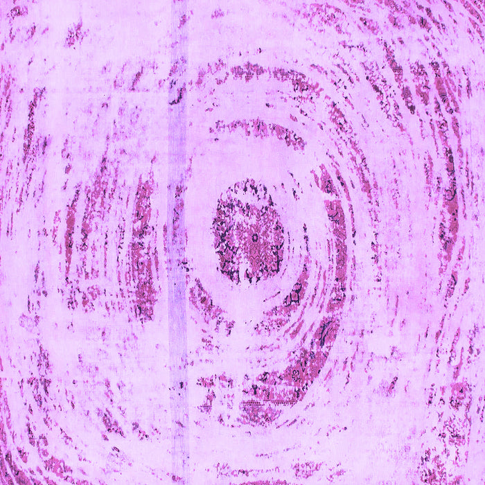 Square Machine Washable Abstract Purple Modern Area Rugs, wshabs1296pur