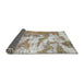 Sideview of Abstract Dark Almond Brown Modern Rug, abs1297