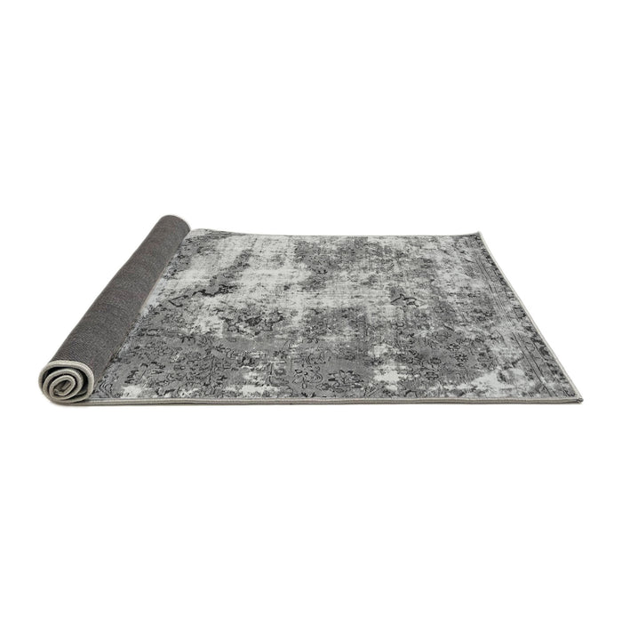 Sideview of Abstract Gray Modern Rug, abs1297gry