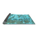 Sideview of Abstract Light Blue Modern Rug, abs1297lblu