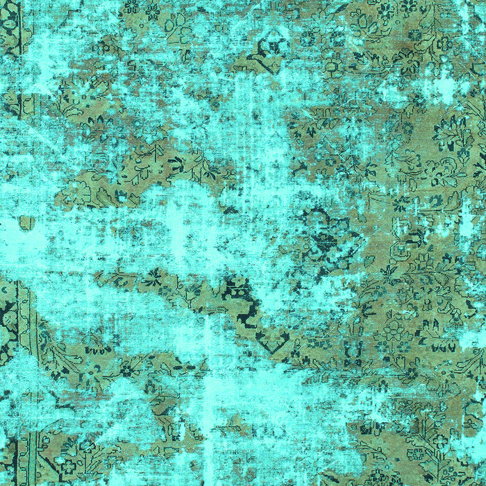Abstract Turquoise Modern Rug, abs1297turq