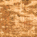 Square Machine Washable Abstract Orange Modern Area Rugs, wshabs1297org