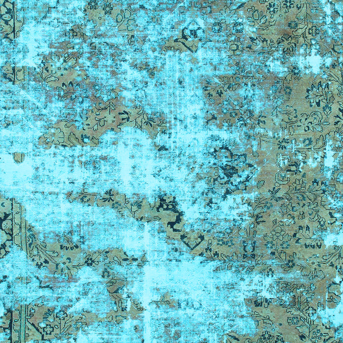 Abstract Light Blue Modern Rug, abs1297lblu
