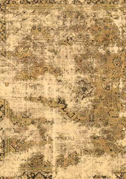 Abstract Brown Modern Rug, abs1297brn