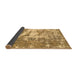 Sideview of Abstract Brown Modern Rug, abs1297brn