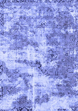 Abstract Blue Modern Rug, abs1297blu