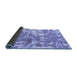 Sideview of Abstract Blue Modern Rug, abs1298blu