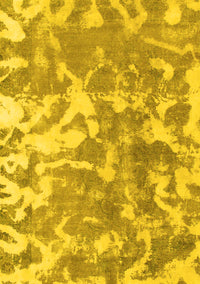 Abstract Yellow Modern Rug, abs1298yw