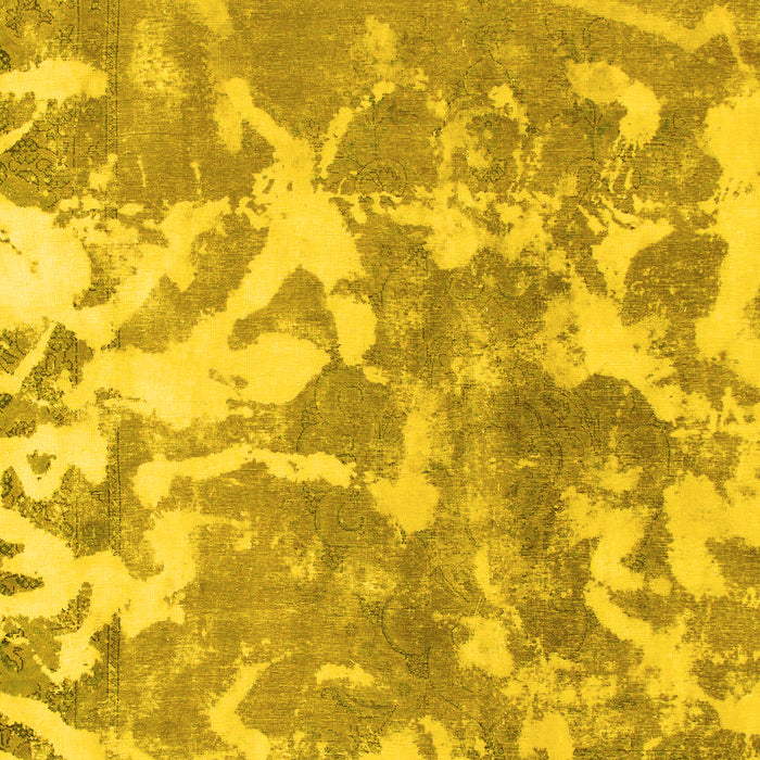 Abstract Yellow Modern Rug, abs1298yw