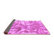 Sideview of Abstract Purple Modern Rug, abs1298pur