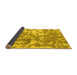 Sideview of Abstract Yellow Modern Rug, abs1298yw