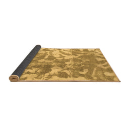 Sideview of Abstract Brown Modern Rug, abs1298brn