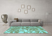 Machine Washable Abstract Light Blue Modern Rug in a Living Room, wshabs1298lblu