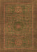 Abstract Brown Modern Rug, abs1299brn