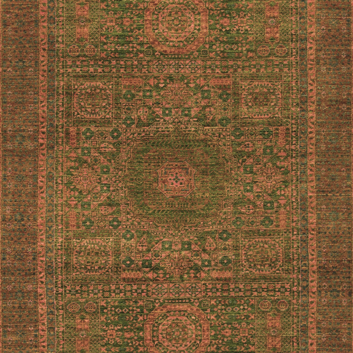 Abstract Brown Modern Rug, abs1299brn