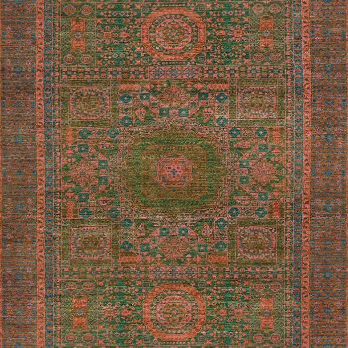 Abstract Oak Brown Modern Rug, abs1299