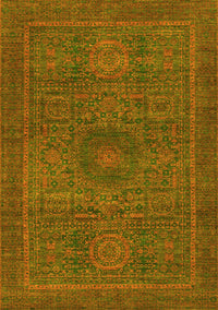 Abstract Yellow Modern Rug, abs1299yw