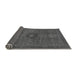 Sideview of Abstract Gray Modern Rug, abs1299gry