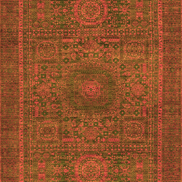 Machine Washable Abstract Orange Modern Area Rugs, wshabs1299org