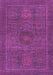 Machine Washable Abstract Purple Modern Area Rugs, wshabs1299pur