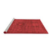 Modern Red Washable Rugs