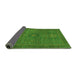 Sideview of Abstract Green Modern Rug, abs1299grn