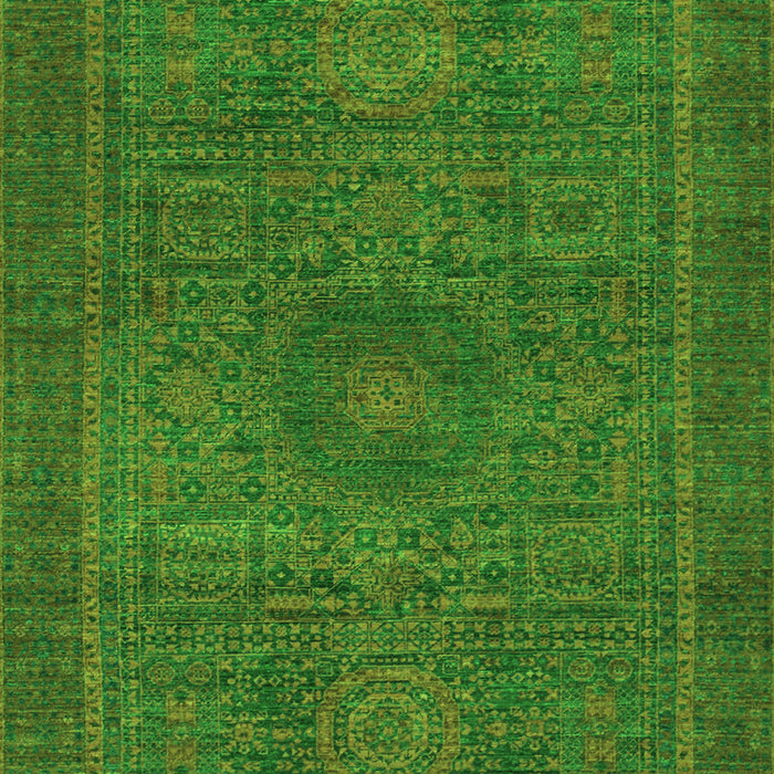 Machine Washable Abstract Green Modern Area Rugs, wshabs1299grn