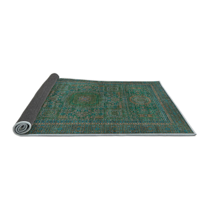 Sideview of Abstract Light Blue Modern Rug, abs1299lblu