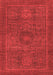 Abstract Red Modern Area Rugs