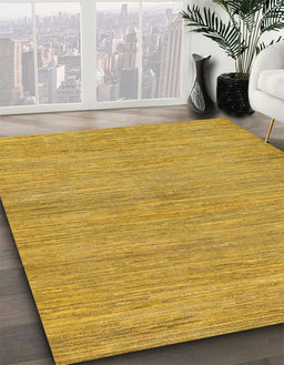 Abstract Sedona Brown Modern Rug in Family Room, abs129