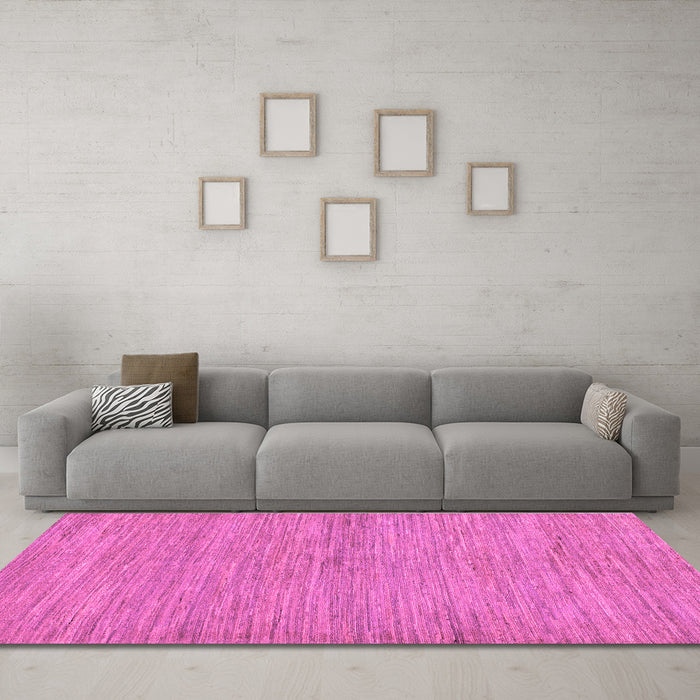 Machine Washable Abstract Purple Modern Area Rugs in a Living Room, wshabs129pur