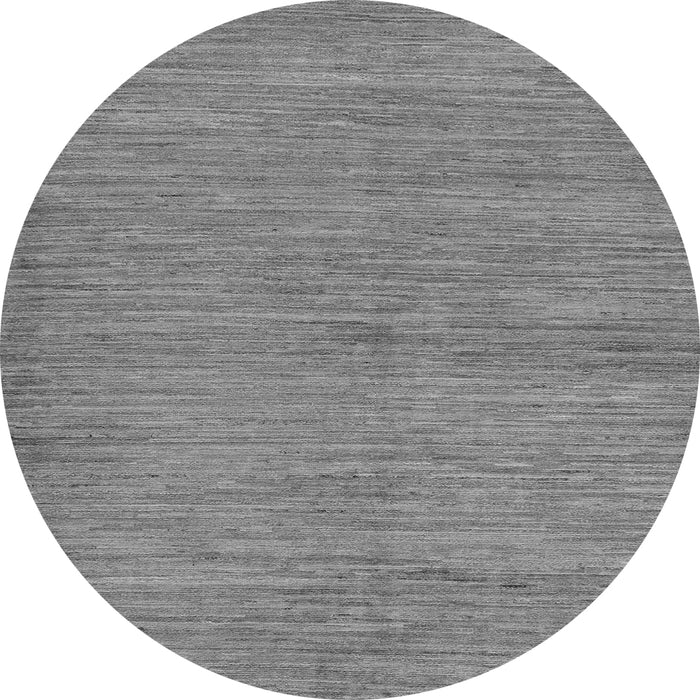 Round Machine Washable Abstract Gray Modern Rug, wshabs129gry