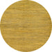 Round Abstract Sedona Brown Modern Rug, abs129